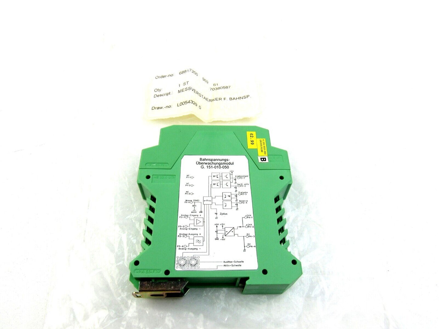 BDT  G. 151-010-050 Koenig & Bauer (KBA) Control Unit L0054329   New