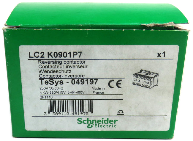 SCHNEIDER  LC2 K0901P7 049197 REVERSING CONTACTOR  CONTACTOR     New