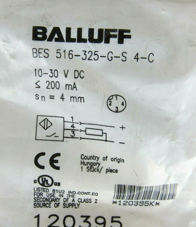 Balluff BES 516-325-G-S 4-C Proximity Switch Sensors sensor New