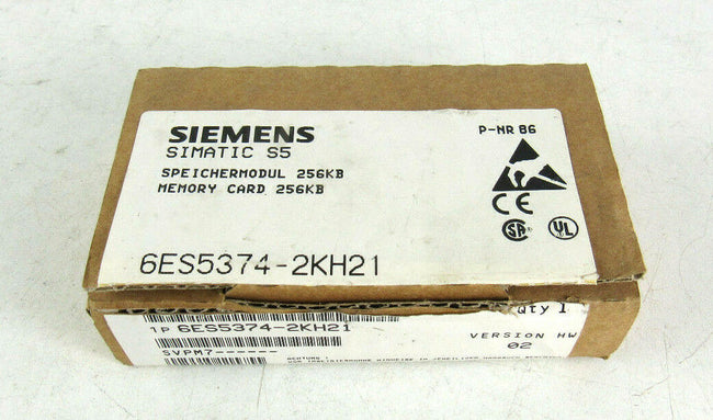 Siemens 6ES5 374-2KH21 Memory Card 256 kBYTE/ 16 BIT 6ES5374-2KH21