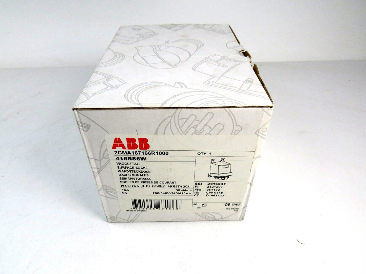 ABB 416RS6W SURFACE SOCKET