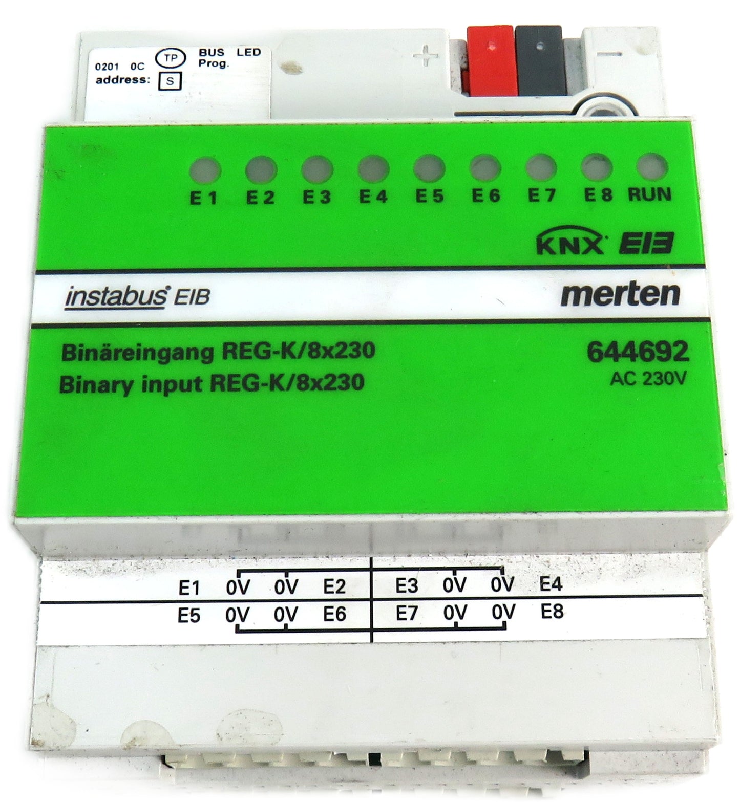 MERTEN  644692 INSTABUS EIB BINARY INPUT REG-K 8X230