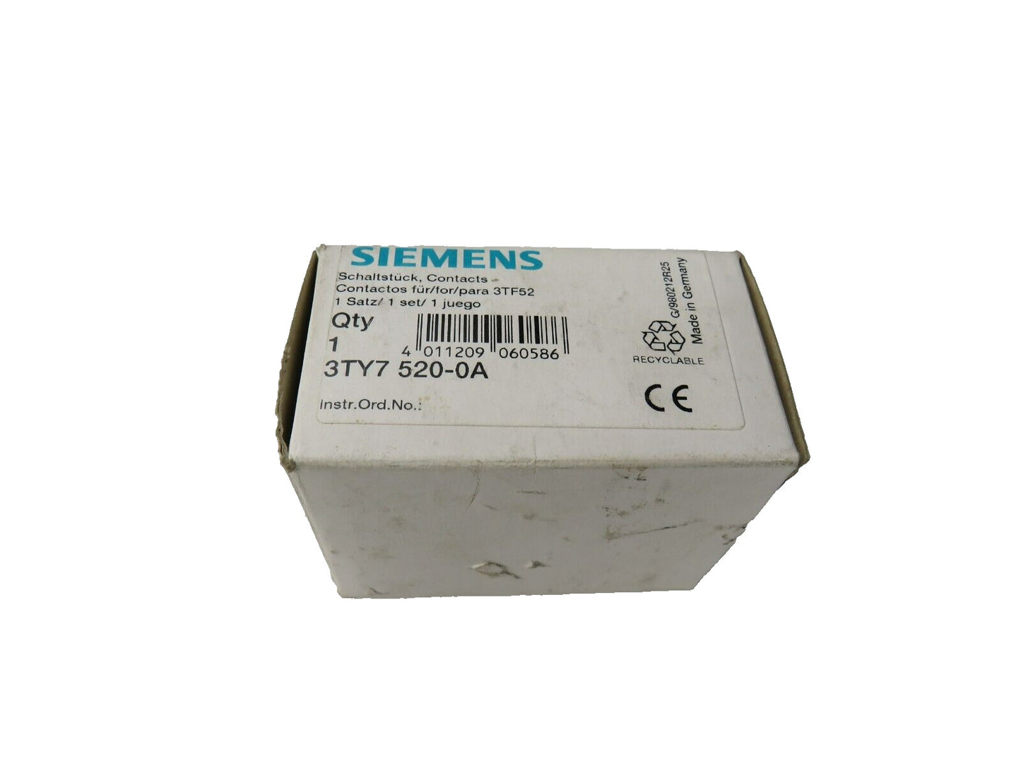 SIEMENS 3TY7520-0A 3TY7 520-0A CONTACTS SET     New