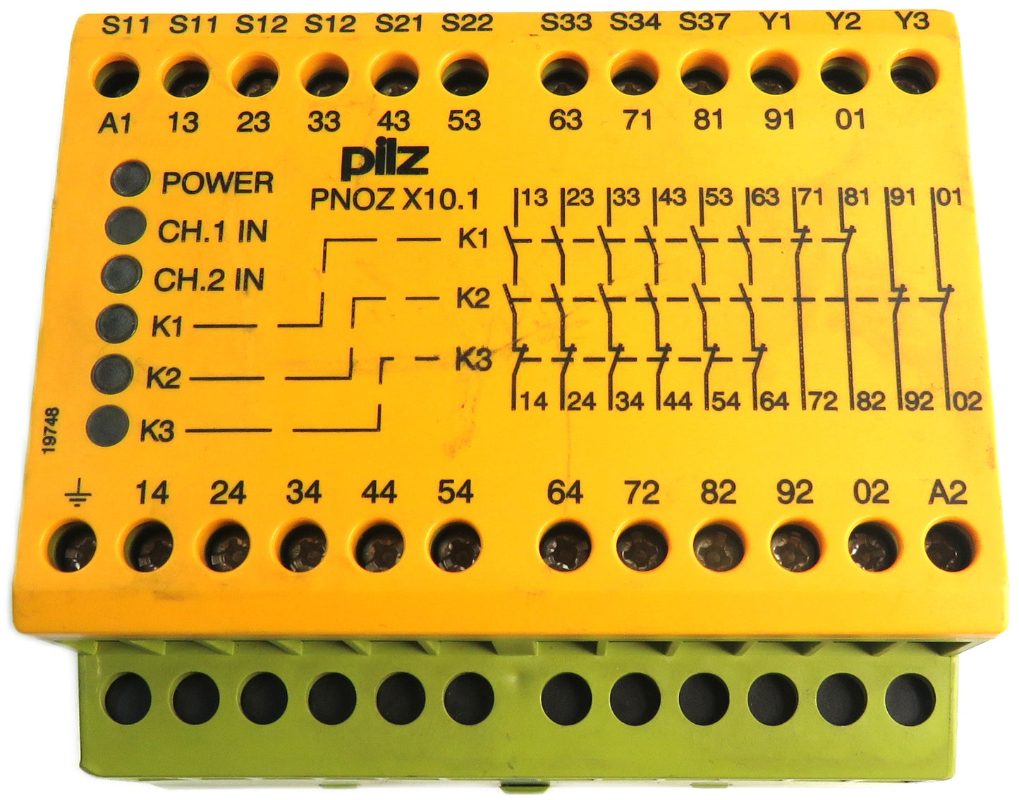 PILZ PNOZ 774740  X10.1 24 VAC 6n/o 4n/c 6LED