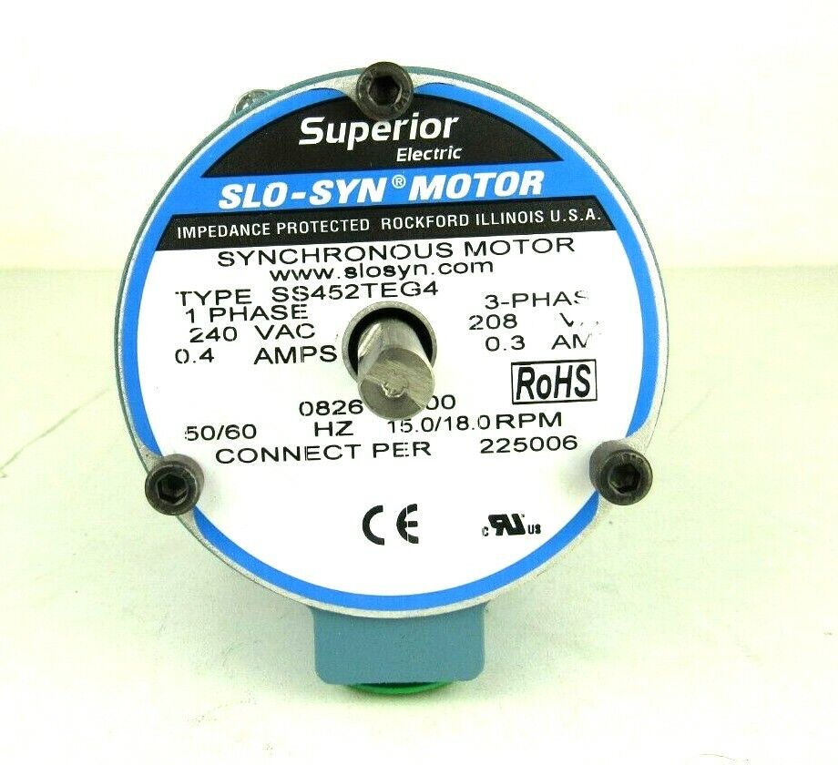 Superior SLO-SYN Synchronous Motor SS452TEG4 Stepper Motor