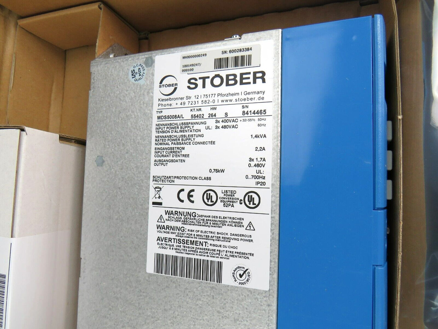 STOBER MDS5008A/L POSIDRIVE MDS 5000 MDS5000 + Sea5001 New