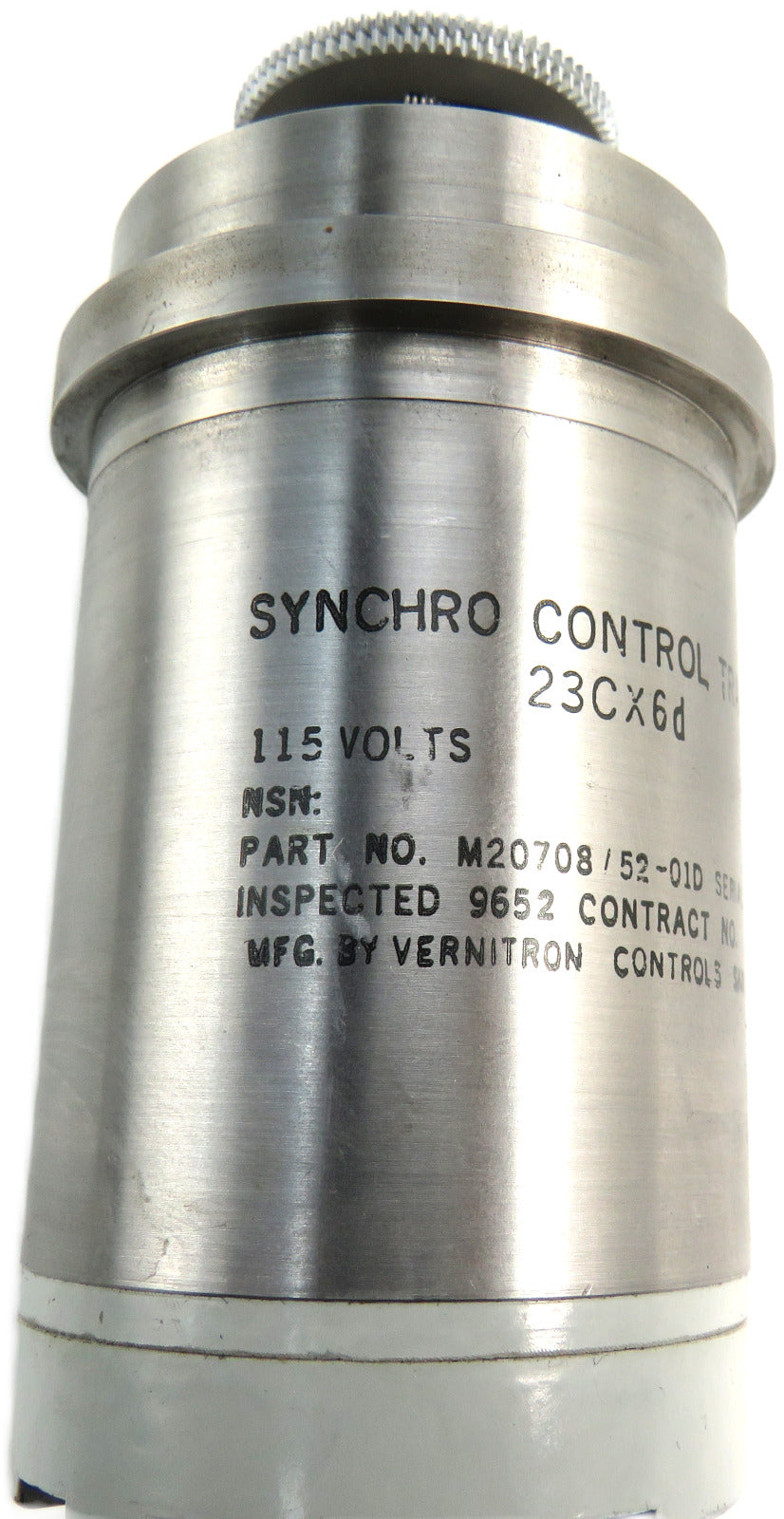 VERNITRON  23CX6d M20708/52-01D 23CX6d SYNCHRO CONTROL TRANSMITTER 115V 60Hz