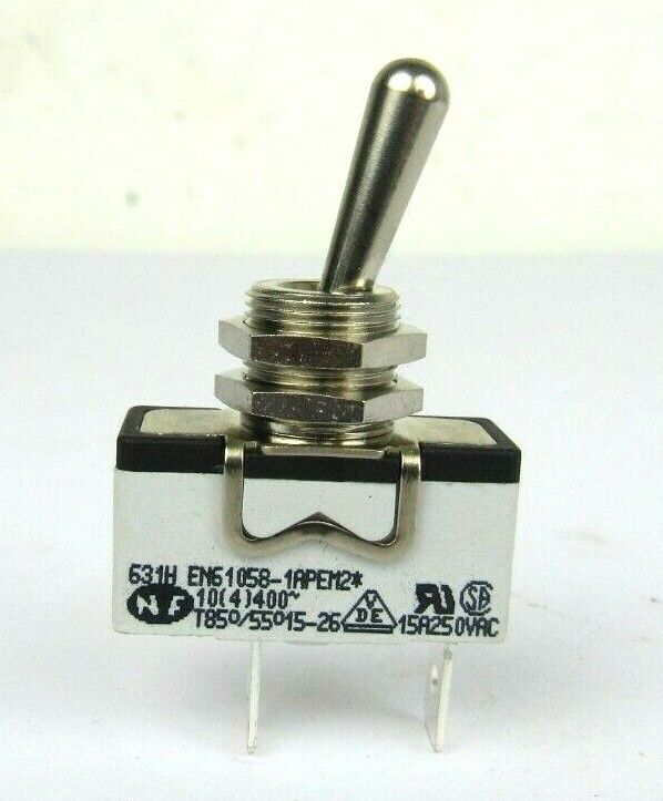 10 x NEW Apem 631H Toggle Switch SPST On-Off 250V 15A EN61058 1APEM2 T85/55 C1