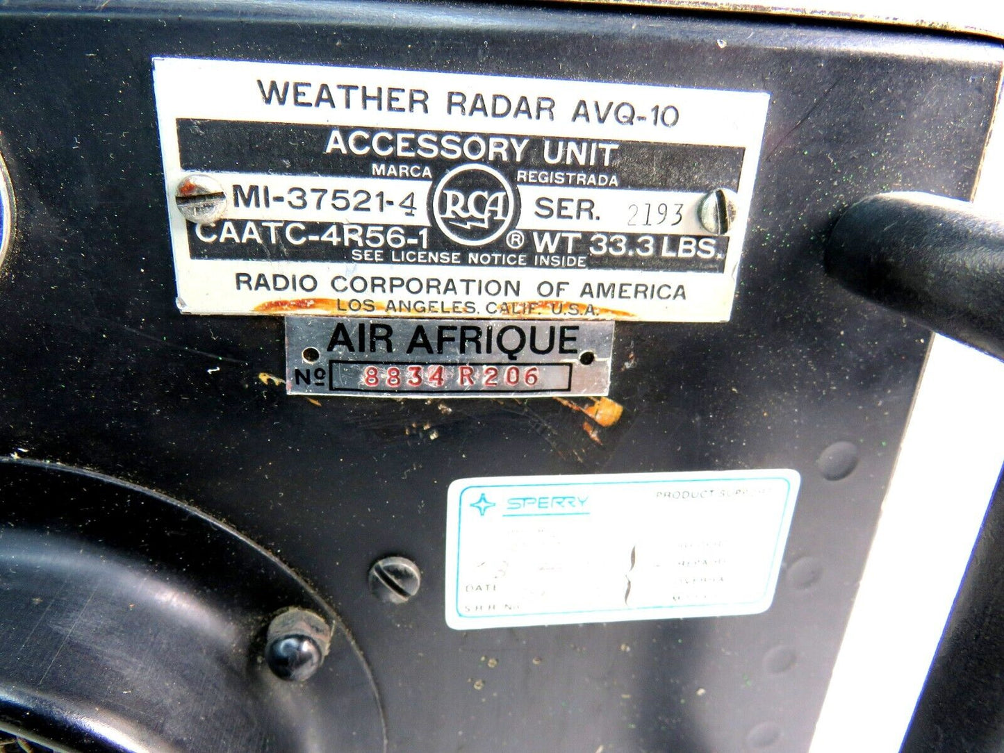 RCA  AVQ-10 MI-37521-4 ACCESSORY UNIT