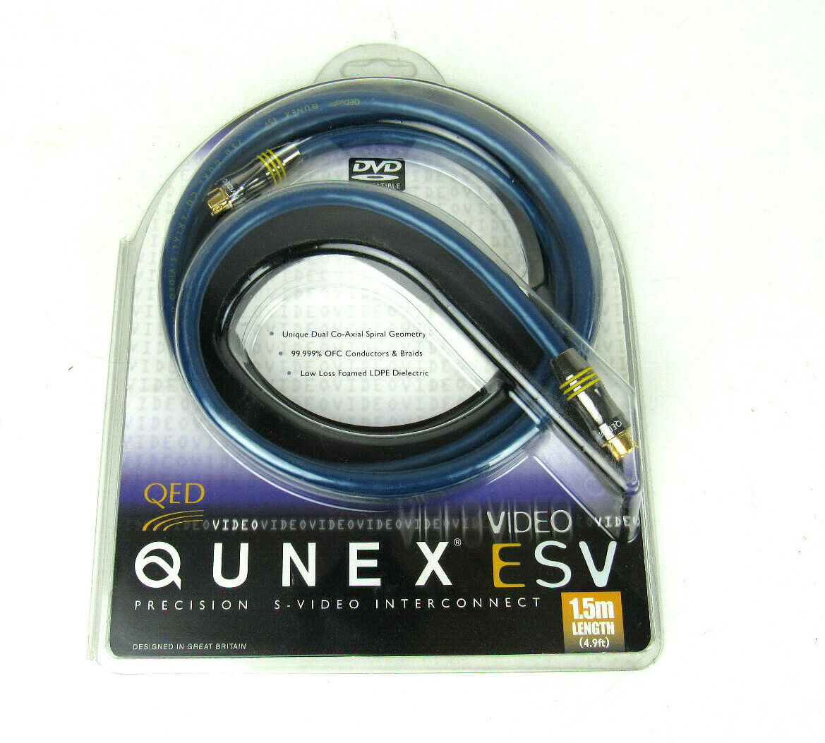 QED QUNEX ESV 1.5m High Grade S-Video Cable