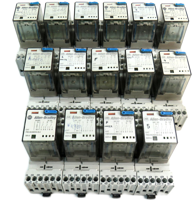 ALLEN BRADLEY  700-HA33Z24-3-4 WITH BASE 700-HN205  Lot of 15