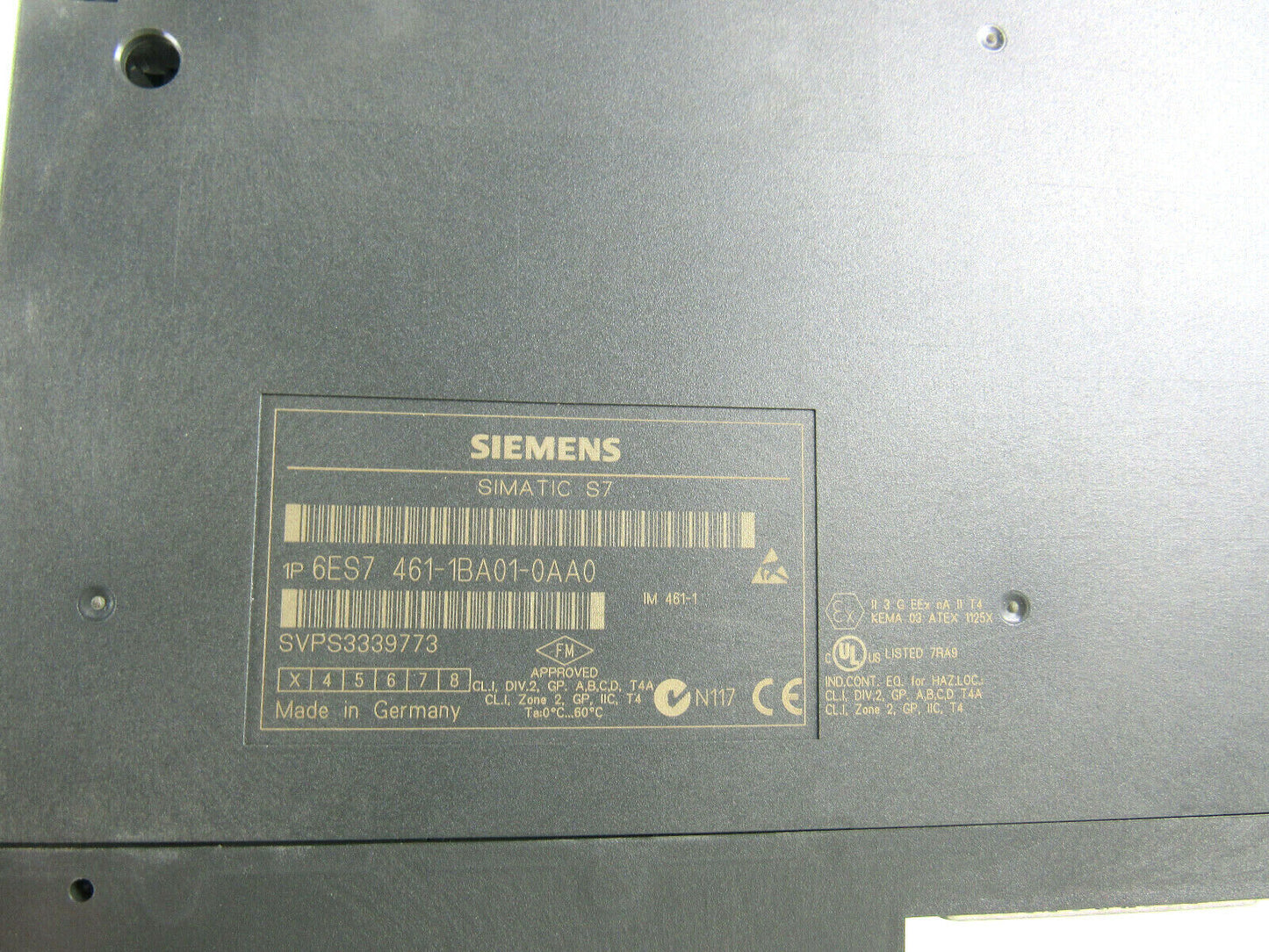 Siemens simatic S7 6ES7 461-1BA01-0AA0, 6ES7461-1BA01-0AA0