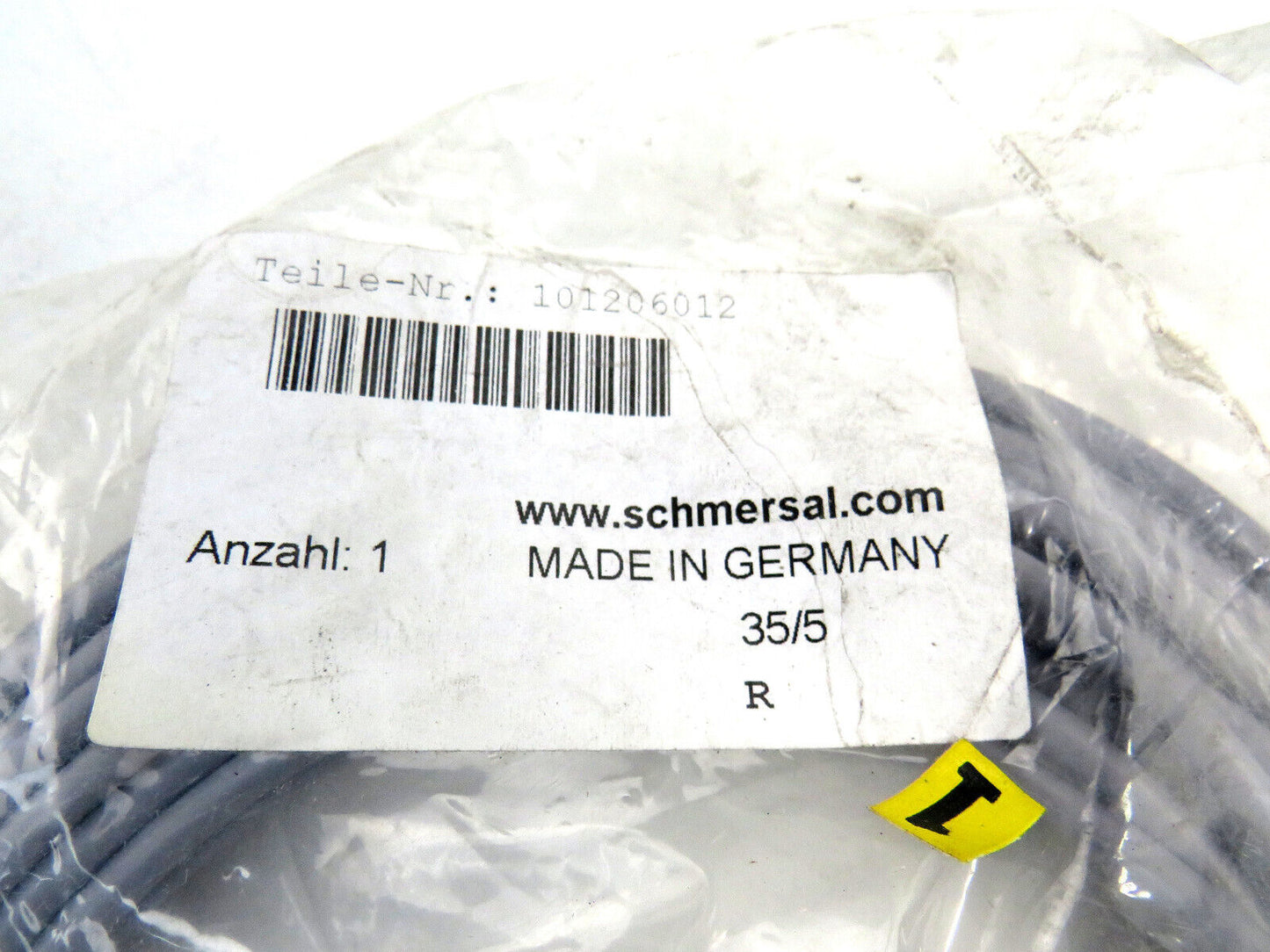 Schmersal  101206012 A-K6P-M8-R-G-10M-GY-1-X-A-4  Cable     New