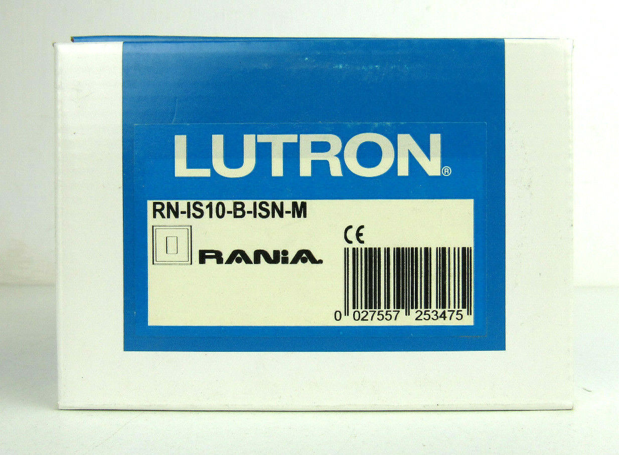 New Lutron rn-is10-b-isn-m rania silver switch