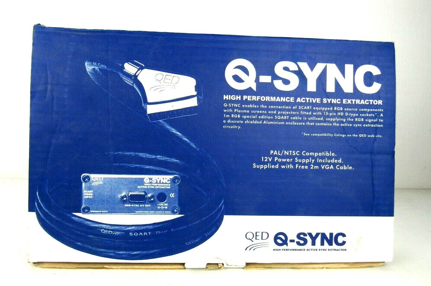 QED Q-Sync 15-pin HDD-type sockets - Scart High Performance Sync Extractor