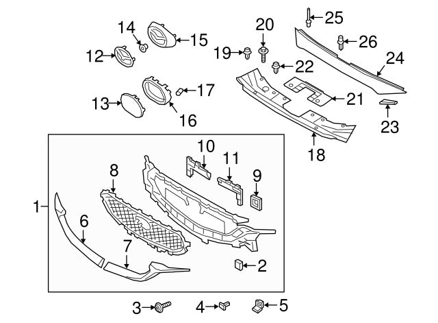 NEW MAZDA OEM 17-18 CX-5-Grille KB8B50719A