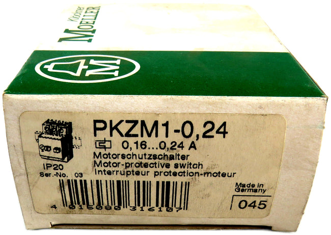 Moeller EATON pkzm1-0,24 Motor Protective Switch    New