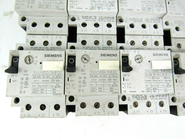 Lot Siemens 3vu1300  2mh00 2mg00 1mh00 1MJ00 2MM00 1MK00 1MP00 3MJ00 different