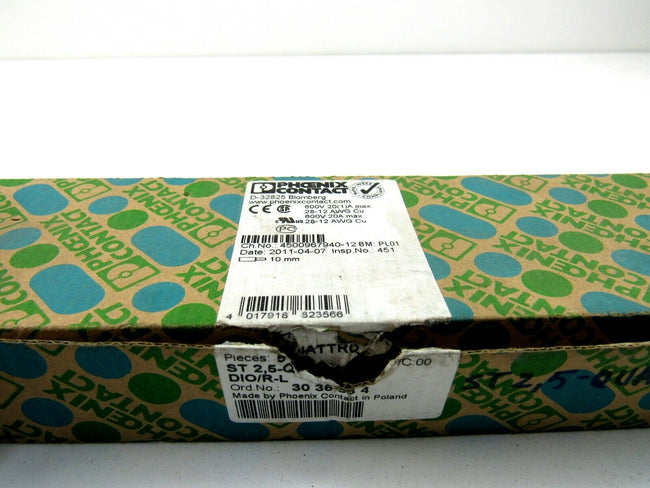 PHOENIX CONTACT ST 2,5 QUATTRO DIO/L-R 3036534 CONTACT BLOCK New Lot of 46