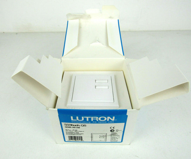 Lutron QSWE-2BI-AW switch seetouch qs button wallstation NEW