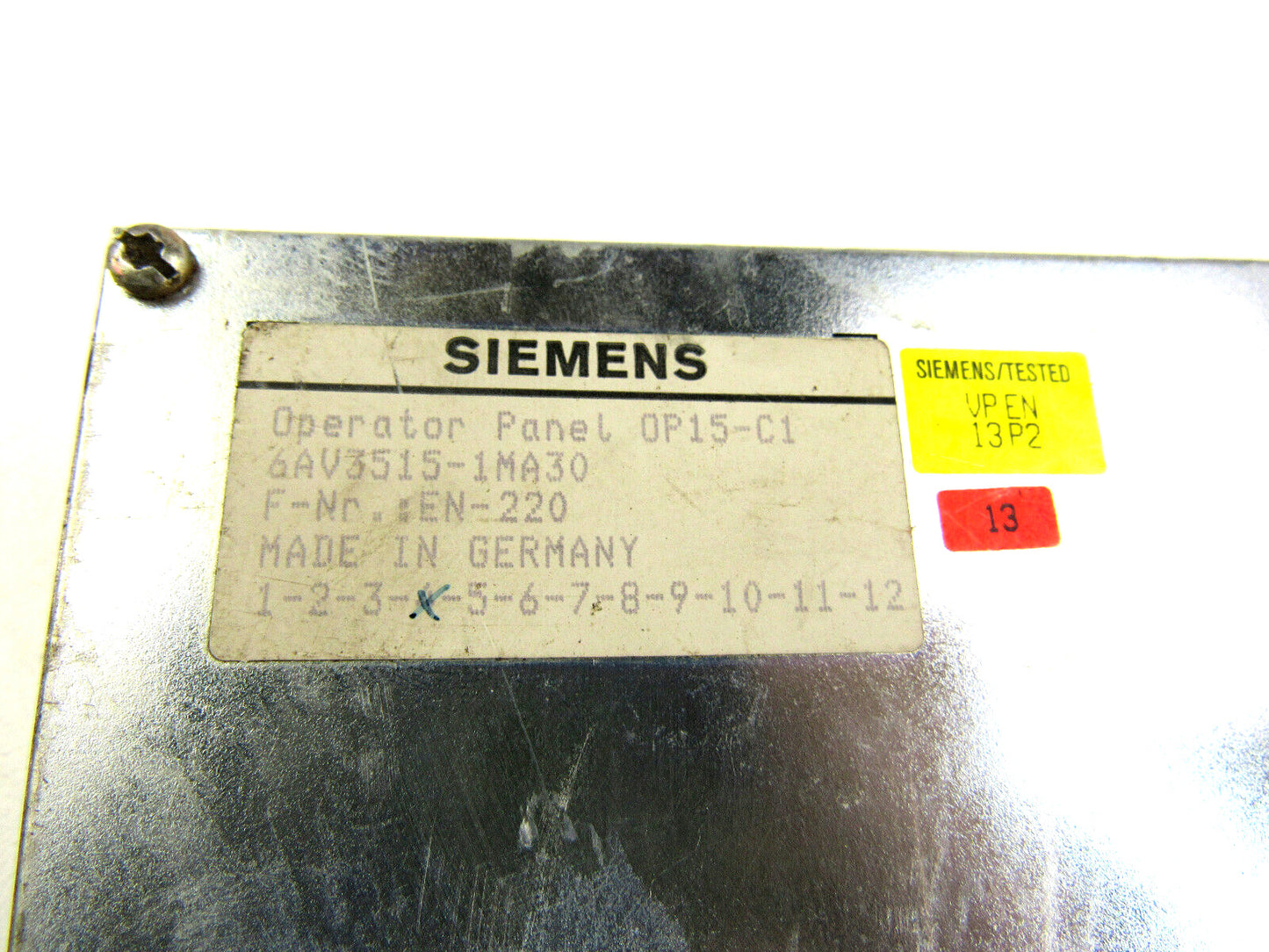 Siemens  6AV3515-1MA30 Operator Panel COROS  op15-c1