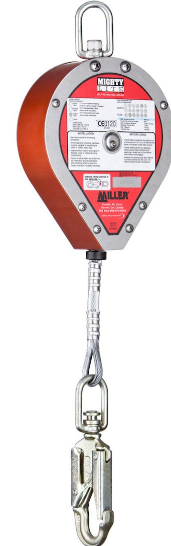 Miller Honeywell MIGHTYLITE 10m/30ft Self-retracting Lifeline MI54 1004571 RL20G