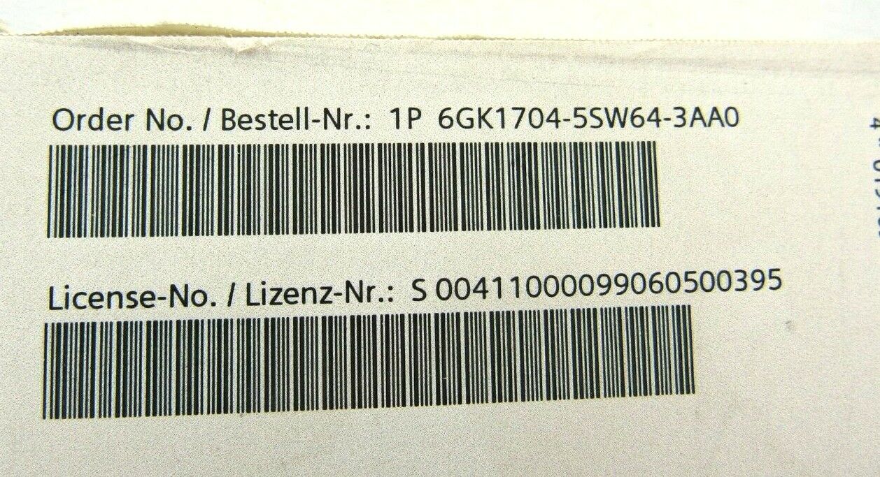 Siemens 6GK1704-5SW64-3AA0 Software simatic net pb softnet dp slave 2006