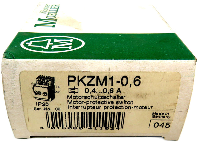 Moeller EATON pkzm1-0,6 Motor Protective Switch    New