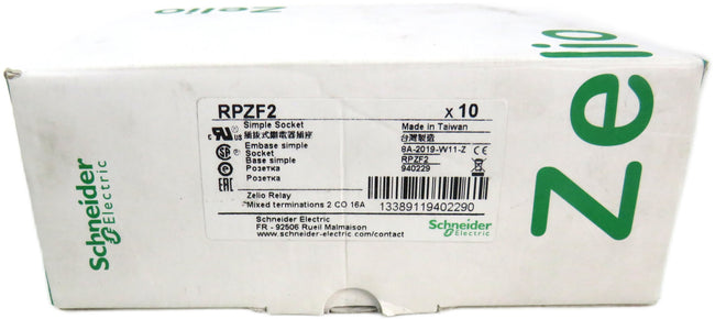 SCHNEIDER   RPZF2  Relay Socket Base   Lot of 8 New