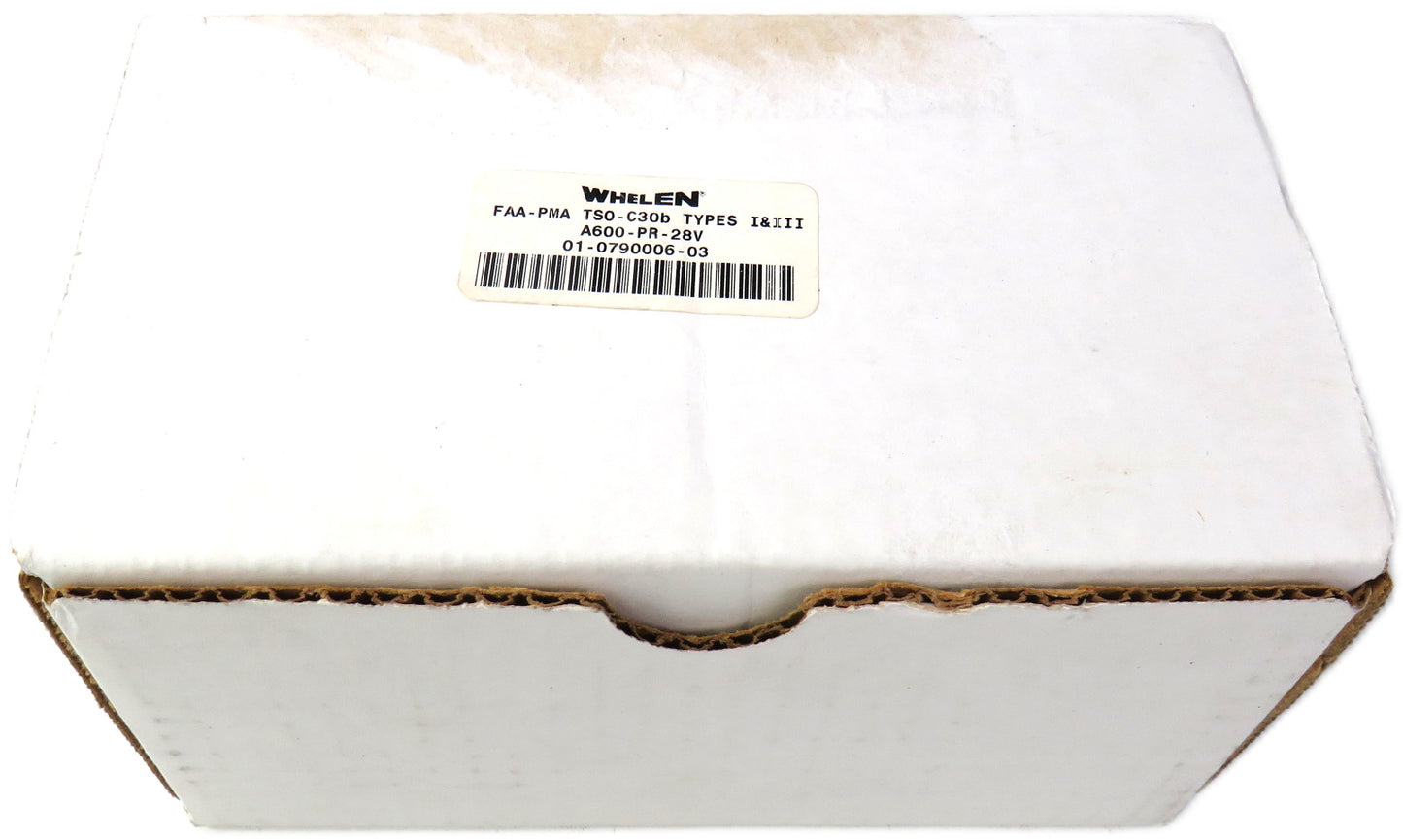 WHELEN  01-0790006-03 A600-PR-28V RED WING TIP STROBE/POSITION LIGHT    New