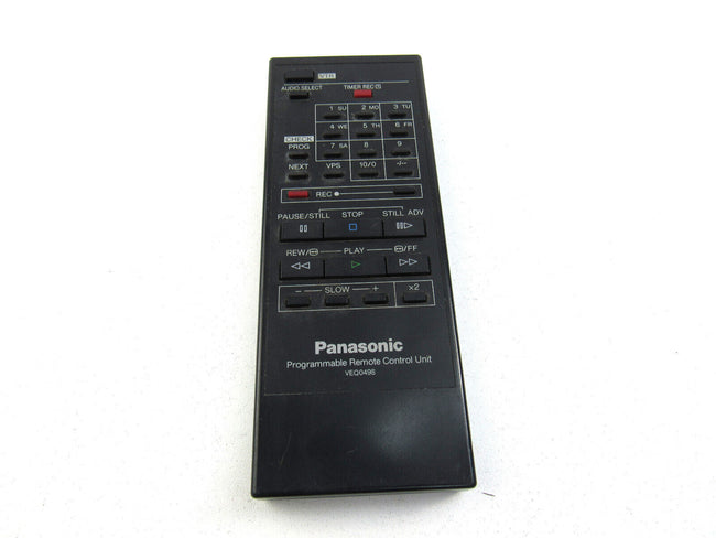 PANASONIC VEQ0498 PROGRAMMABLE REMOTE CONTROL