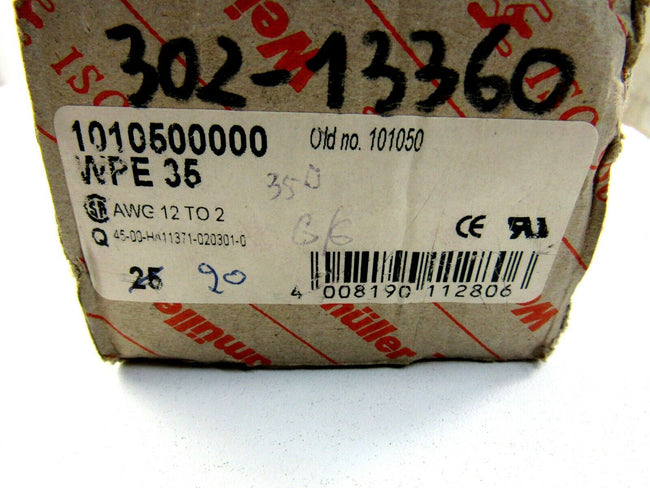 WEIDMULLER WPE 35 CONTACT BLOCK BLOCKS 1010500000 Lot of 12 New