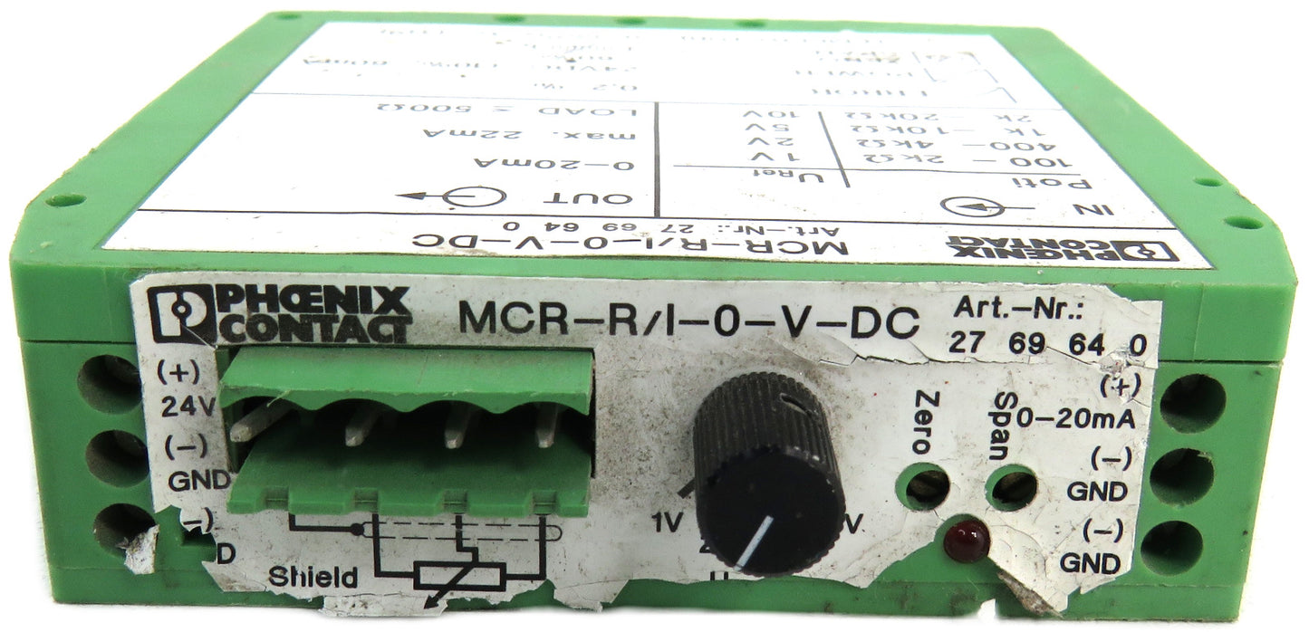 PHOENIX CONTACT  2769640 MCR-R/I-0-V-DC
