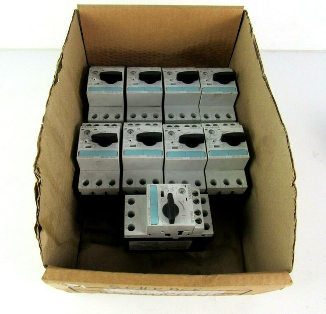 9 PCS SIEMENS MOTOR STARTER MIXED LOT 3RV1021-1BA10