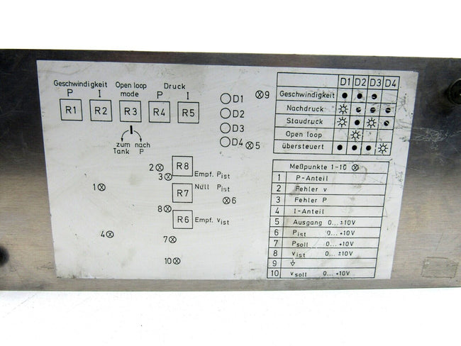 MOOG D121-010-A001 servo valve control battenfeld