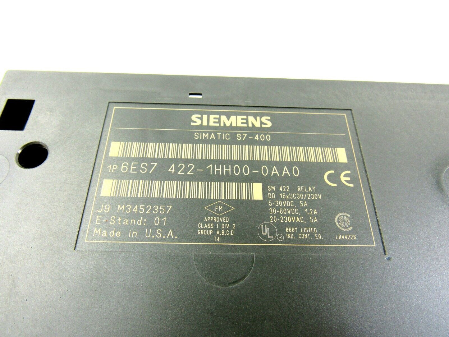 SIEMENS 6ES7 422 1HH00 0AA0 WITH 6ES7 492 1AL00 0AA0