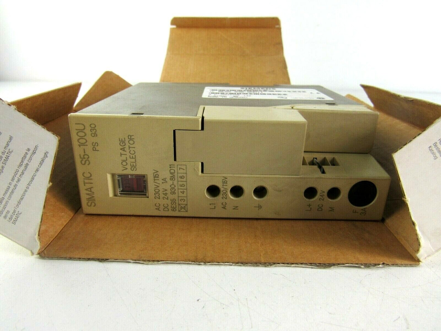 Siemens Simatic S5 Power Supply 6ES5 930-8MD11