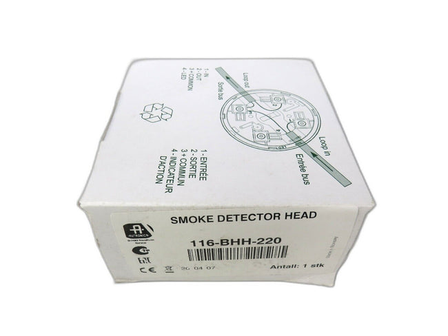 AUTRONICA  116-BHH-220 SMOKE DETECTOR HEAD  1 YEAR WARRANTY AUTAONICA   New