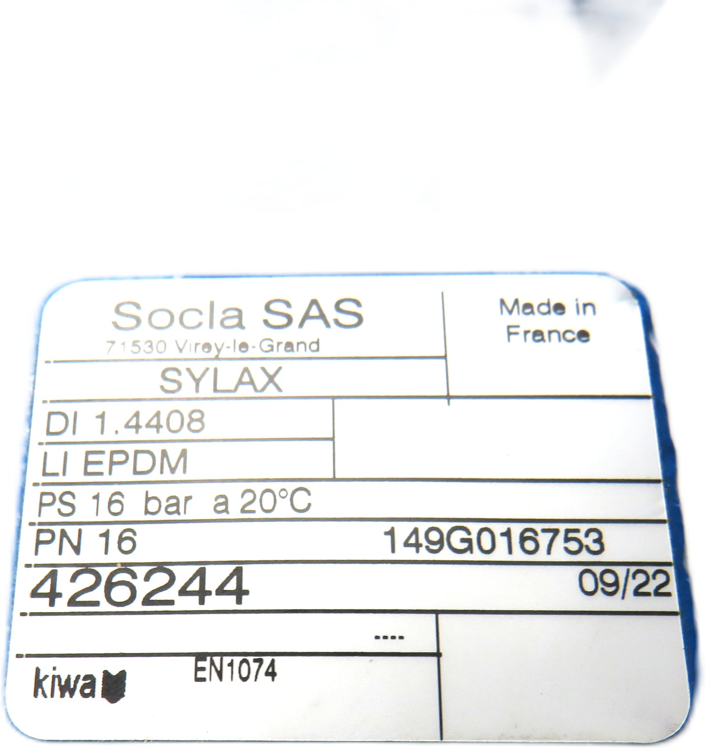 Socla SAS  149G016753 DN32     New