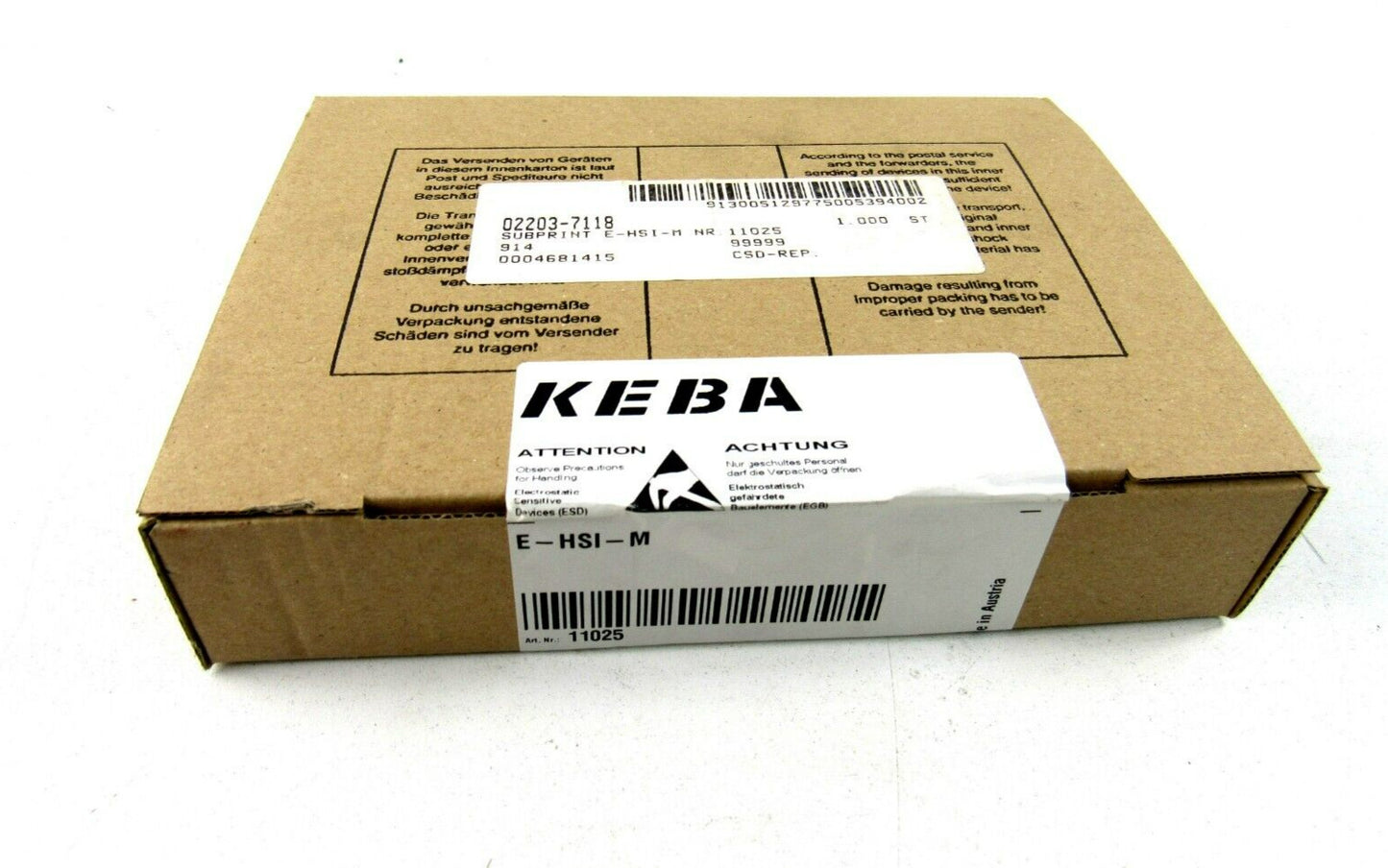 KEBA  E-HSI-M 11025  New