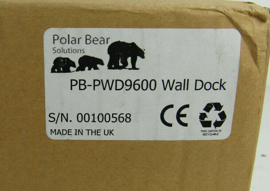 New TSU9600 Wall Docking Station - PB-PWD9600 by Polar Bear Solutionns NIB