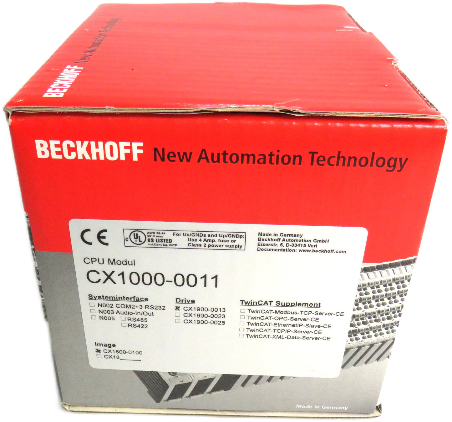 BECKHOFF CX1000-0011 CX1800-0100 + CX1900-0013     New