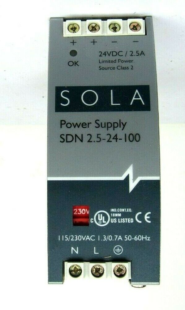 SOLA POWER SUPPLY SDN 2.5-24-100P