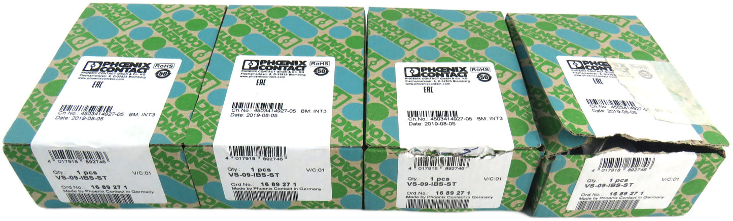 PHOENIX CONTACT 1689271 VS-09-IBS-ST  Lot of 4 New