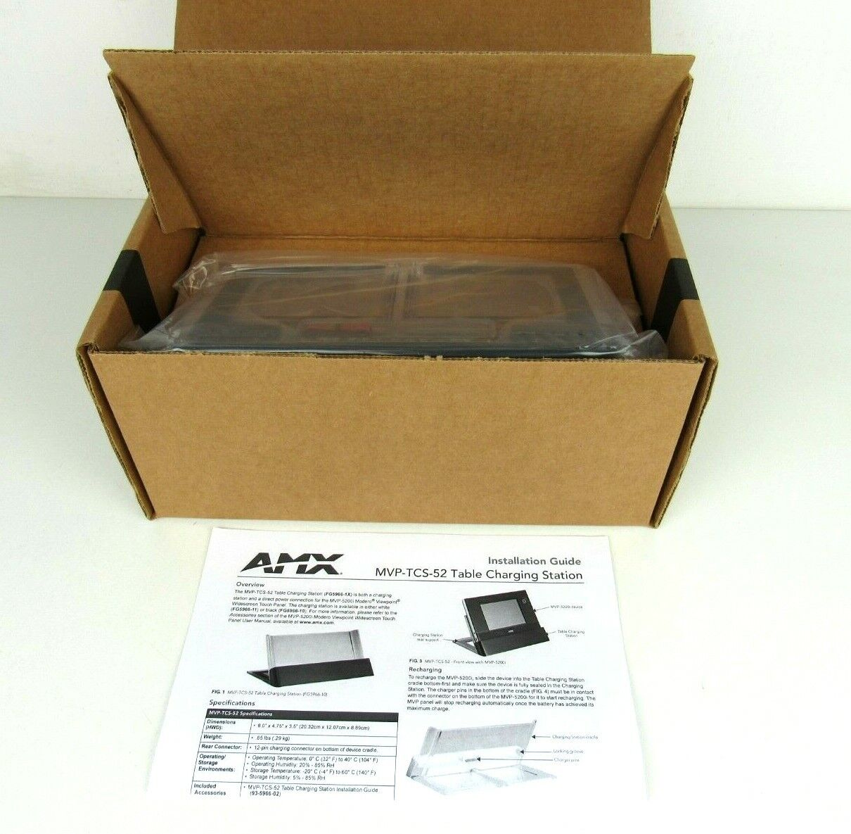 New AMX MVP-TCS-52-GB Tabletop Charging Station MVP-5200i/5150/5100 (FG5966-10)