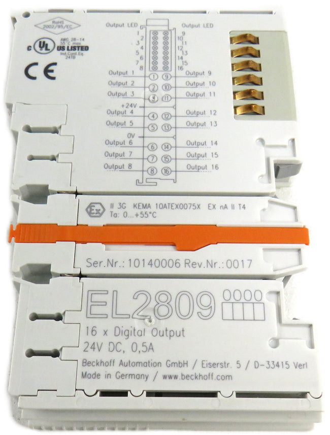 BECKHOFF EL2809 MODULE     New