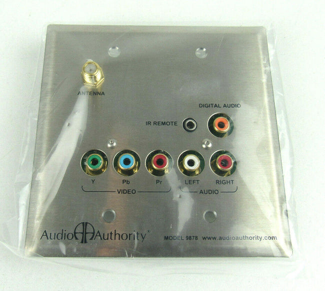 Audio Authority 9878 Cat 5 HDTV Stainless Steel Wallplate Zone Receiver