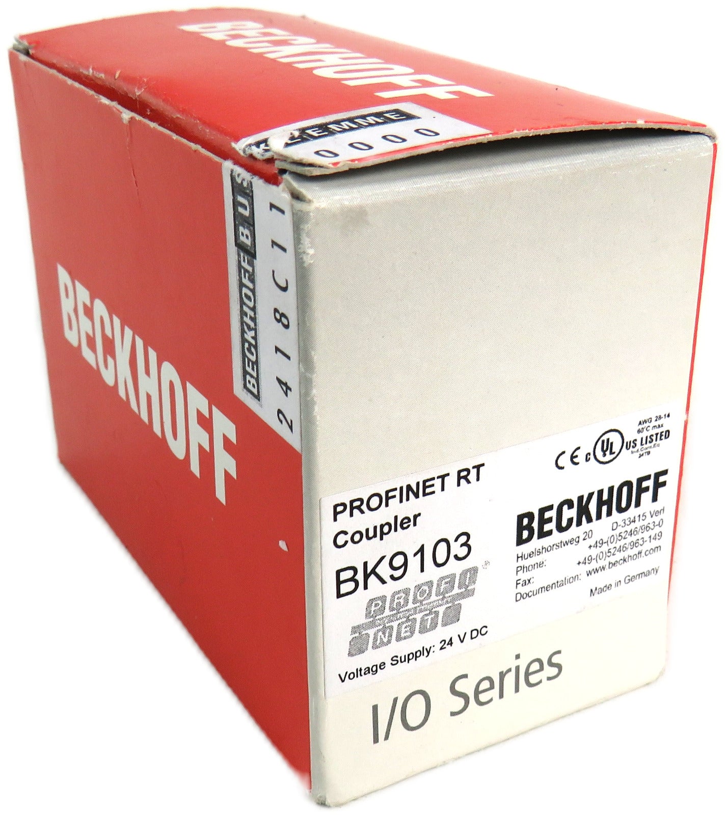 Beckhoff BK9103 PROFINET RT COUPLER I/O SERIES    New