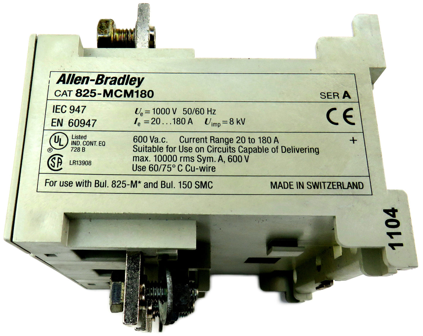 Allen Bradley  825-MCM180 CONVERTER MODULE