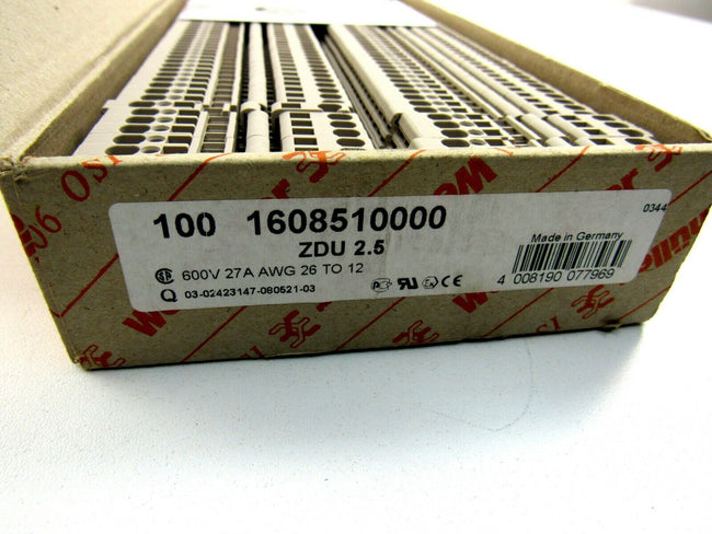 WEIDMULLER ZDU 2,5 CONTACT BLOCK BLOCKS 1608510000 Lot of 143 New